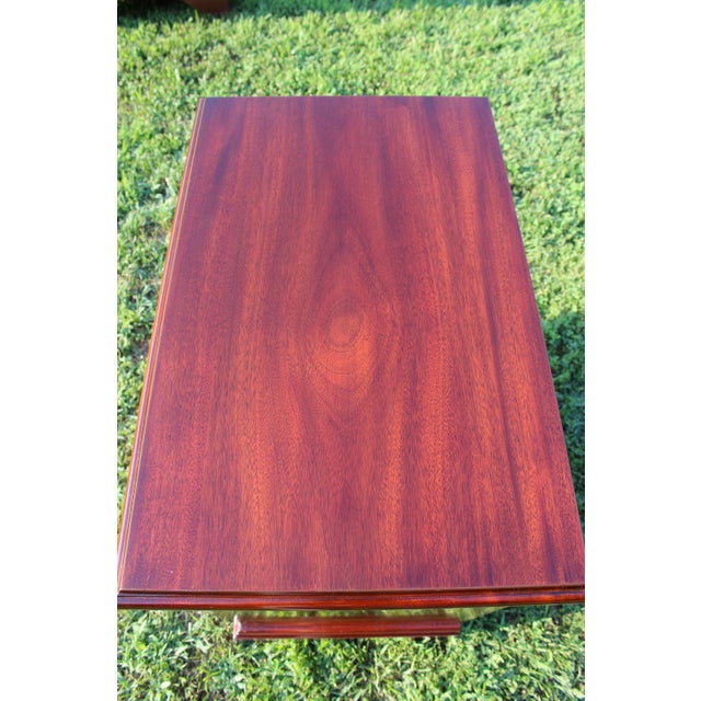 Wood Henkel-Harris Mahogany Nightstands—A Pair For Sale - Image 7 of 18