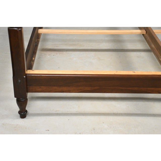 Mid-Century Modern 1980s Cherry King Bed by Pennsylvania House For Sale - Image 3 of 10