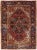 Antique Persian Heriz Red Handmade Medallion Motif Wool Rug For Sale - Image 11 of 11