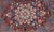 Blooming Floral Medallion vintage Persian Kerman rug with multi-colors, rug emac-004, country of origin / type: Iran /...