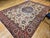 Vintage Persian Tabriz Rug, Hand-Knotted Wool, Palmettes & Sickle Leaves Pattern, Blue & Ivory, 8x12 For Sale - Image 4 of 15