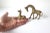 Vintage Small Pair of Vintage Brass Giraffe Figurines For Sale - Image 6 of 8