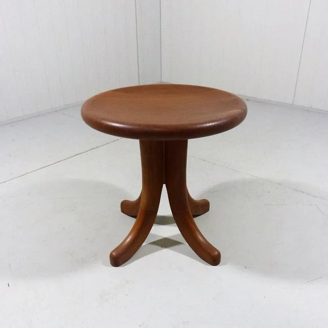 Danish Teak Wooden Stool, 1970s For Sale - Image 10 of 13