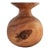 Vintage Hand Turned Wood Vase For Sale