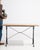 Mid 20th Century Mid 20th Century Cast Iron Bistro Table With Oak Top For Sale - Image 5 of 9