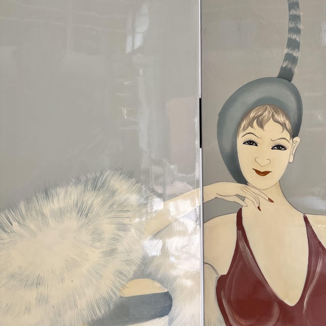 Vintage Art Deco Screen, 1930s For Sale - Image 14 of 17