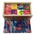 Vintage Andy Warhol Pop Art Large Wood Camouflage Domino Set For Sale