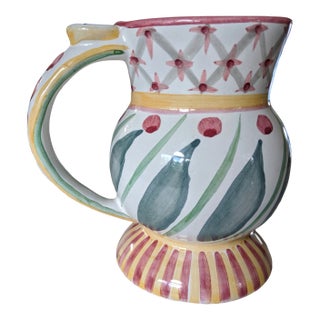 Vintage Retired Mackenzie Childs "Brighton Pavilion" Hand Painted Coffee Tea Mug For Sale