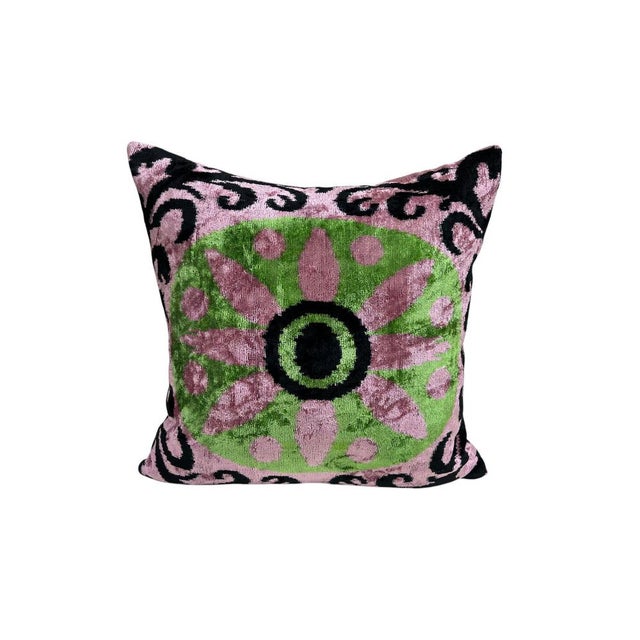 Large Silk Cushion Cover with Mystic Design, 2000s For Sale - Image 11 of 11