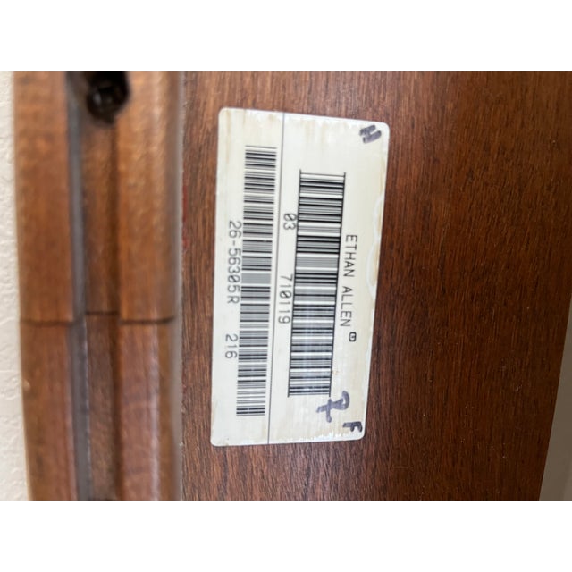 Ethan Allen 1990s Ethan Allen Country French Queen Wheat Back Bed Frame For Sale - Image 4 of 12