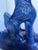 Early 20th Century • Vintage Chinese Cobalt Blue Glazed Figural Architectural Roof Tile Guardian Beast - 8" For Sale - Image 5 of 10