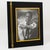 Mid-Century Modern Tommaso Barbi Black Lucite and Brass Decor Picture Frame, circa 1970 For Sale - Image 3 of 9