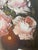 Mid 20th Century Vintage Floral Oil Painting, Roses Still Life, Ornate Gold Frame For Sale - Image 5 of 5