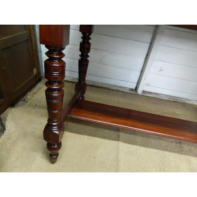 Antique Victorian Mahogany and Marble Wash Stand with Tiled Back Mirror & 2 Drawers For Sale - Image 10 of 18