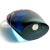 Beautiful, rare, and large vintage Murano hand blown Sommerso purple to blue Italian art glass toucan / parrot bird...