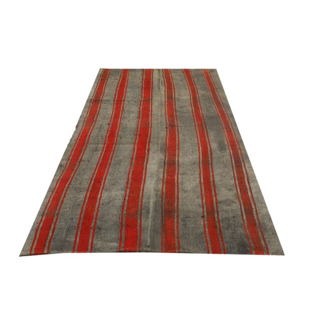 Handwoven vintage decorative kilim rug from Adana region of Turkey. Approximately 50-60 years old. In very good condition.