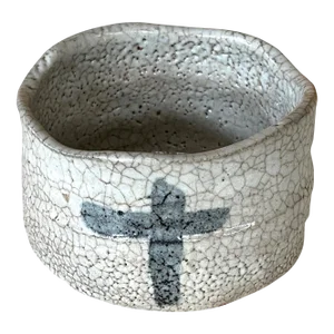 Japanese Shino Ware Chawan Tea Bowl by Toyoda Katsuhiko
