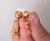 Vintage 1980s Signed Napier Goldtone White Melon Drop Clip Earrings-2 Pieces For Sale In Philadelphia - Image 6 of 8