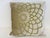 Velvet Throw Pillow by Gabraith & Paul. Galbraith & Paul taupe and jade green square velvet throw pillow. The pillow is...