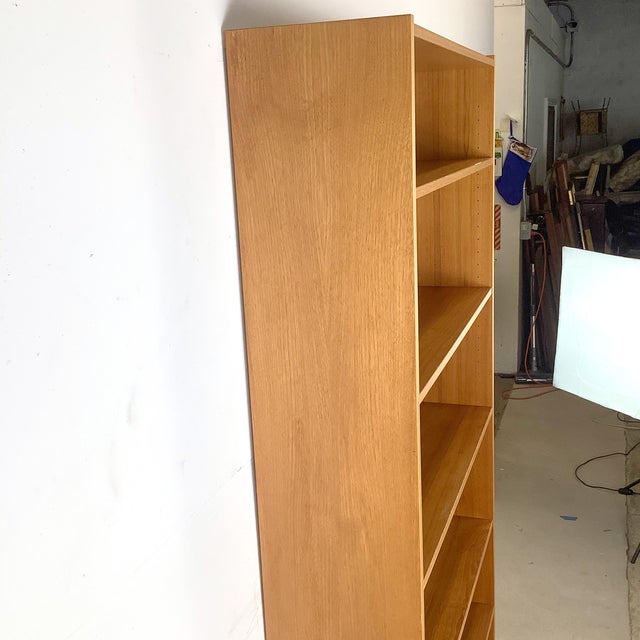 Brown Scandinavian Modern Style Teak Bookcase With Open Display Shelving For Sale - Image 8 of 15
