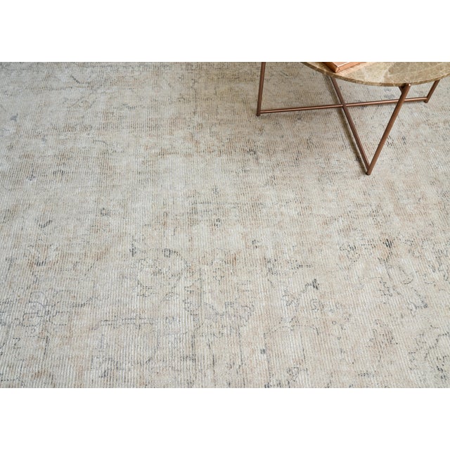2020s Exquisite Rugs Tuscany Handmade New Zealand Wool & Bamboo Silk Light Beige Rug-12'X15' For Sale - Image 5 of 8