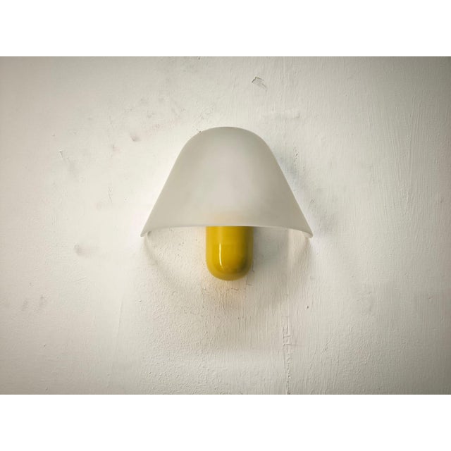 Yellow Wall Light from VeArt, 1980s, in Very Good conditions. Designed 1980 to 1989 I have official proof of authenticity...