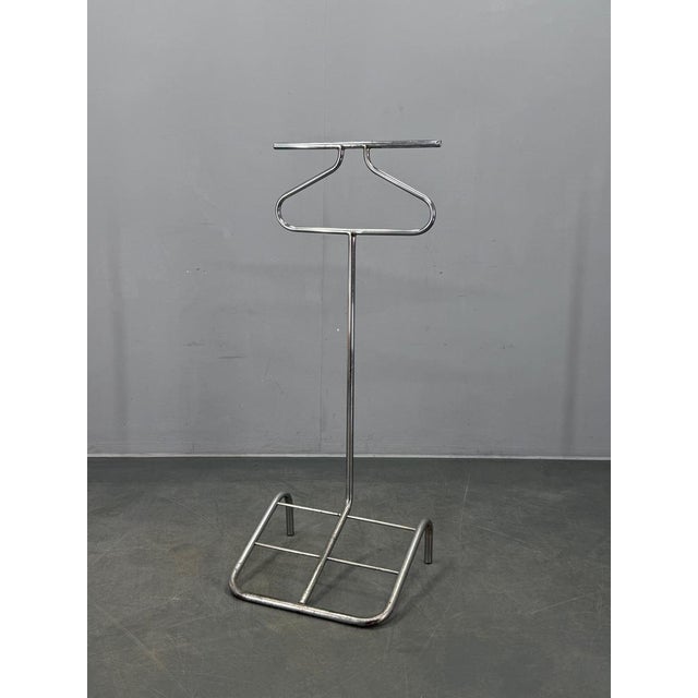Rare 1930s Bauhaus clothes valet produced in Czechoslovakia. Constructed from chrome-plated tubular steel, this piece...