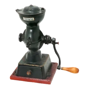 Small Universal Model #11 Size Antique American Cast Iron Hand Crank Coffee Grinder