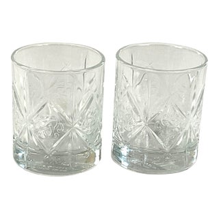1980s Dewar’s True Scotch Tumblers- A Pair For Sale
