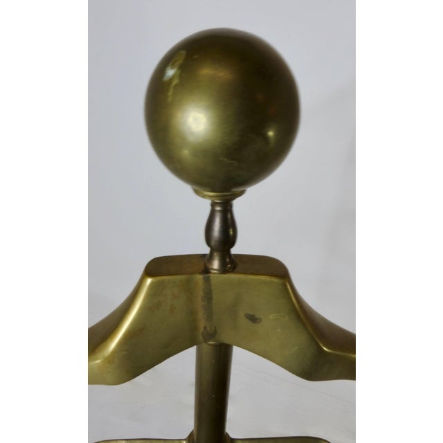 Mid-Century Modern Mid Century Solid Brass Aitg Inc. Valet For Sale - Image 3 of 11
