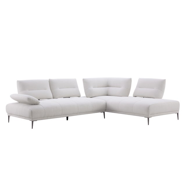Modern Manhattan Right Chaise Sectional Sofa With Adjustable Backrests For Sale - Image 3 of 12