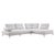 Modern Manhattan Right Chaise Sectional Sofa With Adjustable Backrests For Sale - Image 3 of 12
