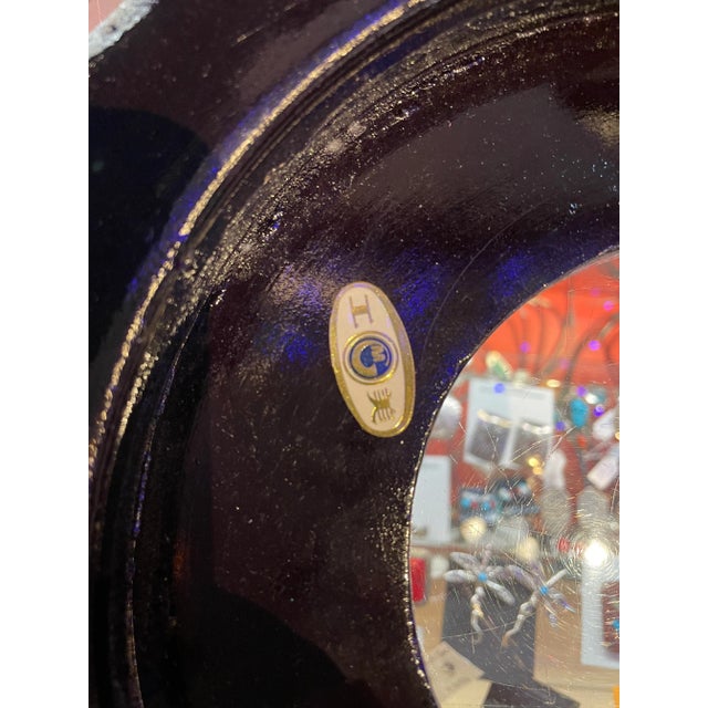 Vintage 1980s Cloisonné Large Floor Vases With Cranes & Flowers - a Pair For Sale - Image 12 of 13