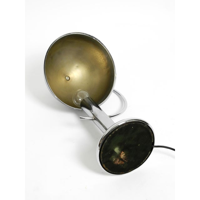 Metal Large Exceptional Chrome Table Lamp by Gebrüder Cosack, 1960s For Sale - Image 7 of 18