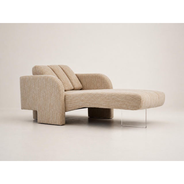 Vladimir Kagan Vladimir Kagan "Deco Chaise" Lounge For Sale - Image 4 of 14