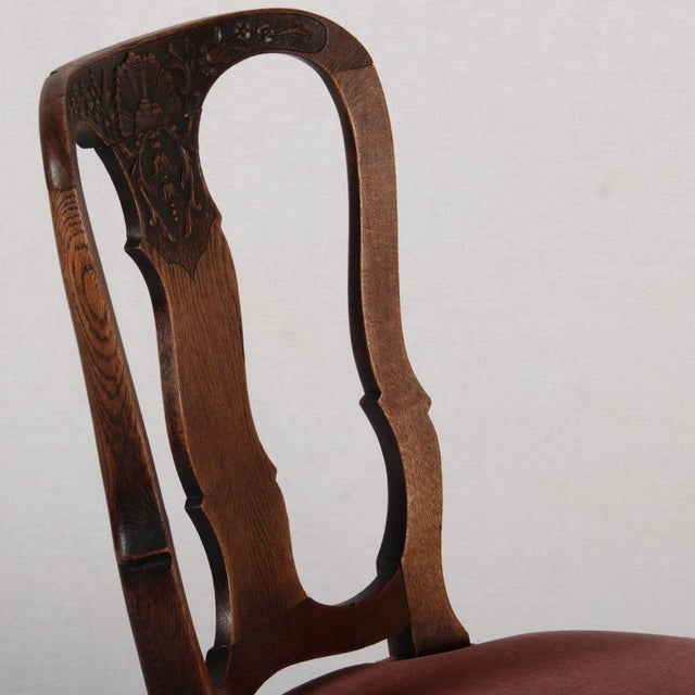 Wood Antique Chairs, 1860, Set of 2 For Sale - Image 7 of 14