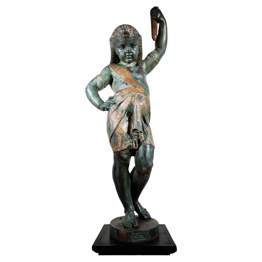 After Mathurin Moreau, Val d'Osne Egyptian Sculpture, 1880, Cast Iron ...