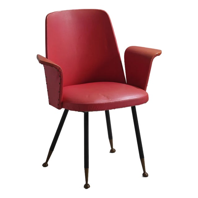 Vintage Italian Desk Chair, 1950s For Sale