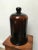 Antique Amber Glass Apothecary Dome Cloche With Ground Glass Finial For Sale - Image 4 of 8