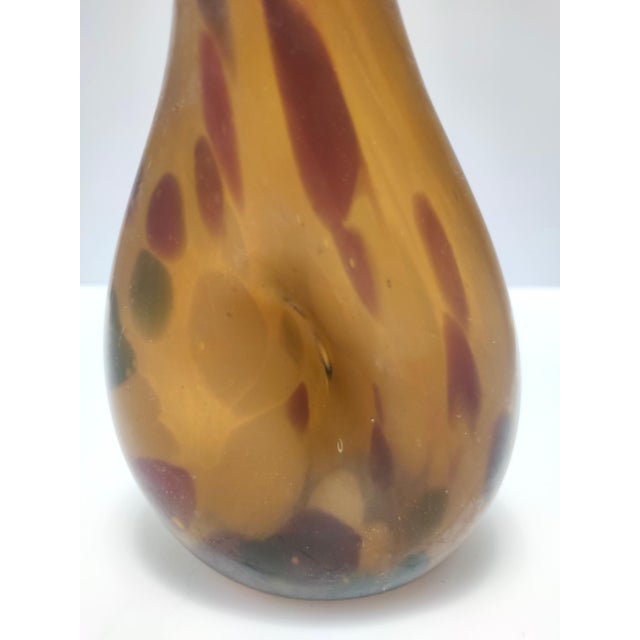 Amber Murano Glass Vase attributed to Anzolo Fuga, Italy, 1940s attributed to Anzolo Fuga For Sale - Image 12 of 18