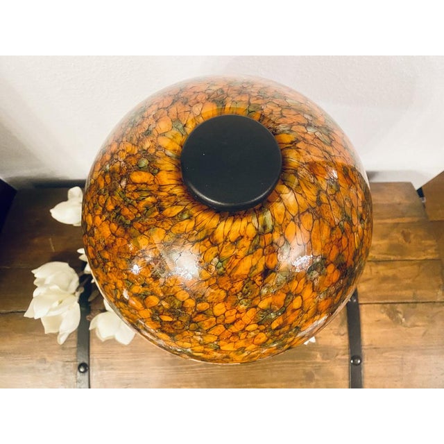 Metal Orange Multicolored Mushroom Lamp by Peill and Putzler, 1970s For Sale - Image 7 of 18