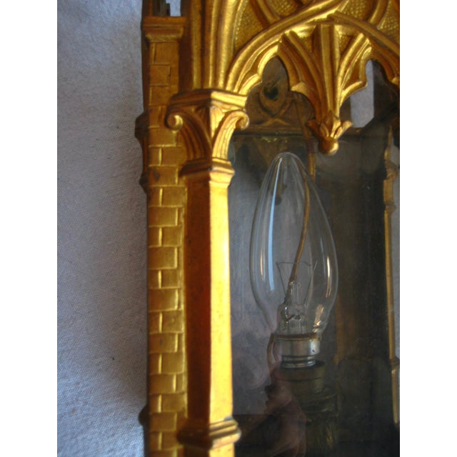 Late 19th Century Late 19th Century French Pair of Neo-Gothic Sconces For Sale - Image 5 of 11