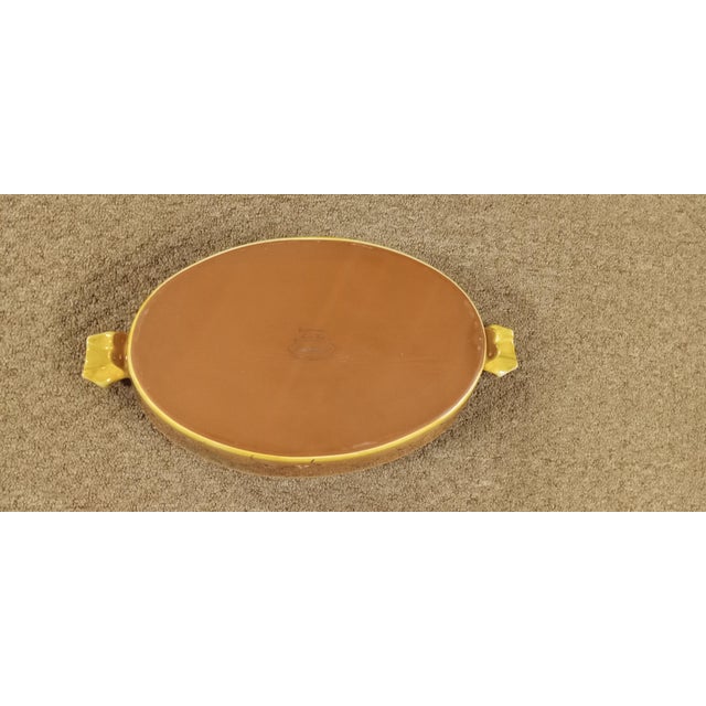1960s Ambiance Collections Romance Nanette Vacher Stoneware Oval Baker For Sale - Image 6 of 11