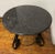 Antique Wrought Iron Table With Round Marble Top For Sale - Image 4 of 7