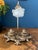 Antique Brass Desk Lamp With Frosted Glass For Sale - Image 10 of 18