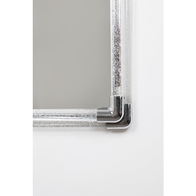 Large Murano Glass Mirror 1070s from Seguso Vetri Darte, 1970s For Sale - Image 6 of 12