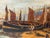Stone Gray Victorian Coastal Oil Painting of North Shields Harbour the Old Low Light in the Manner of Bernard Benedict Hemy For Sale - Image 8 of 18