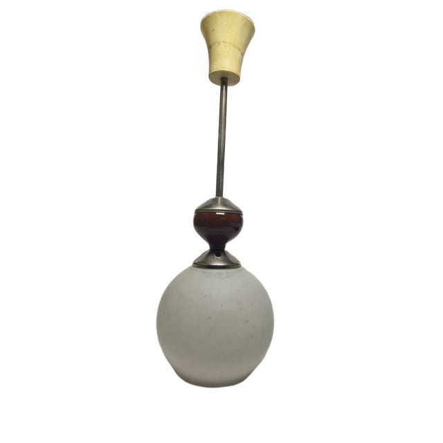 Postmodern Communist Pendant Lamp, Poland, 1970s, in Good conditions. Designed 1970 to 1979 European Plug (up to 250V).The...