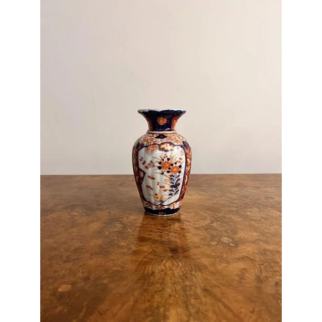 Wonderful collection of six small antique Japanese imari vases having a wonderful collection of various antique Japanese...