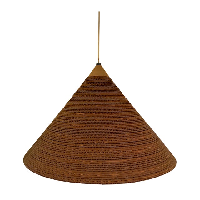 Gregory Van Pelt Cardboard Hanging Light Fixture Chairish